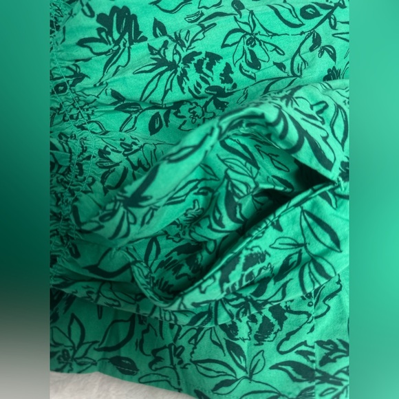 Isabel Maternity Skirt Size Large Green Floral Comfortable Casual  2pc  Set - Picture 6 of 9